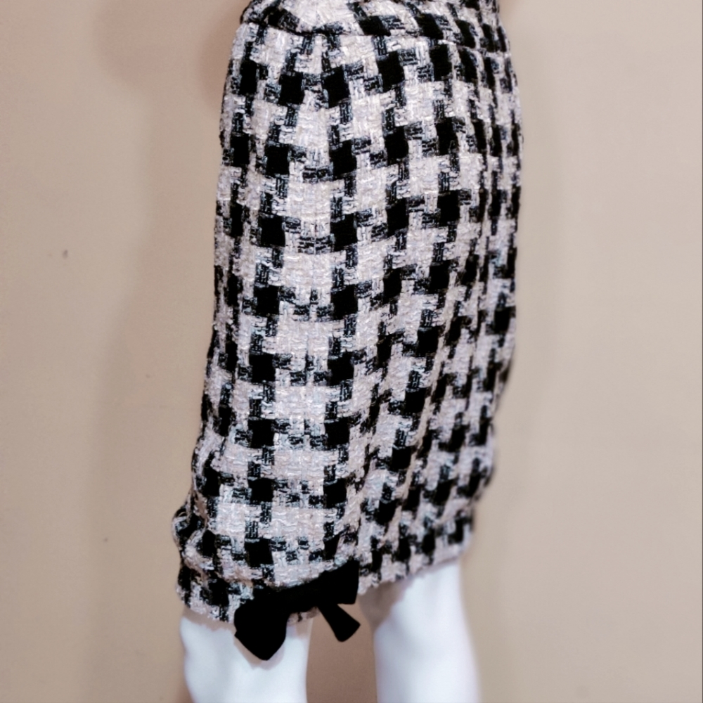 Chanel Black / Multi Plaid Skirt